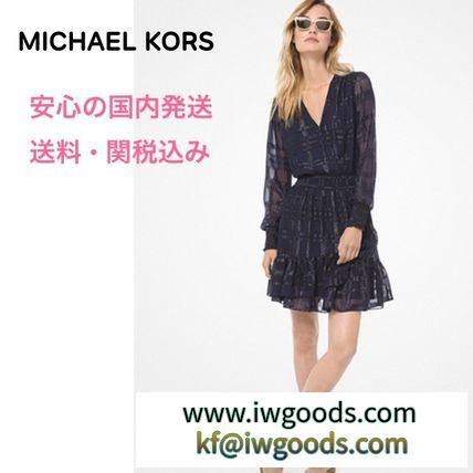 ＊国内発送＊ NEW MK Plaid Ruffled Jacquard Mini Dress iwgoods.com:m9dfpn-3