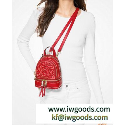 ★MK★セール★Rhea Mini Rose Studded Leather Backpack　ミニ iwgoods.com:8r67cy-3
