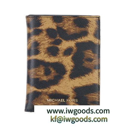 国内発送 Michael Kors ブランドコピー パスポートケース カード収納 レオパード iwgoods.com:hiilp4-3