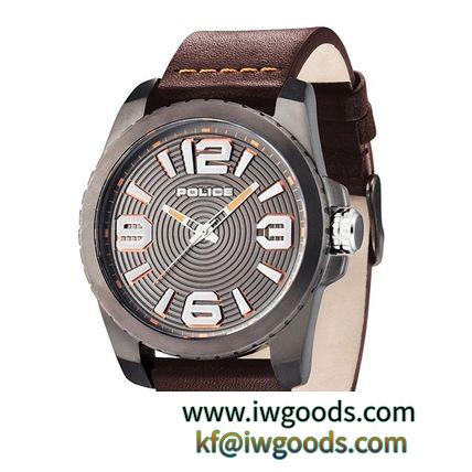 ポリス ブランドコピー通販 メンズ 腕時計 VINYL ブラウン レザー PL14761JSU-61 iwgoods.com:pvw703-3