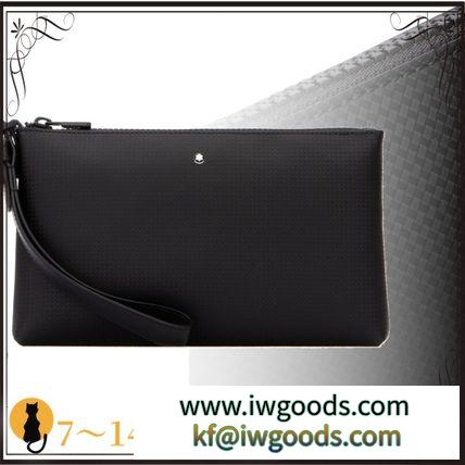 関税込◆Black leather and fabric Extreme 2.0 clutch iwgoods.com:0kdqtp-3