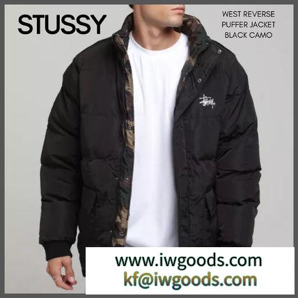 【STUSSY スーパーコピー】 リバーシブルパフジャケット（ブラック/カモ） iwgoods.com:rzodu4-3