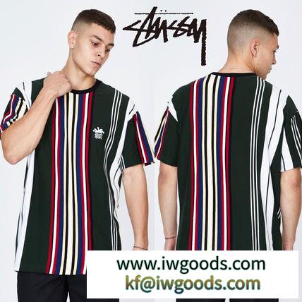 STUSSY ブランド コピー Valley Vert YD Stripe T-Shirt ストライプTシャツ iwgoods.com:v03rii-3
