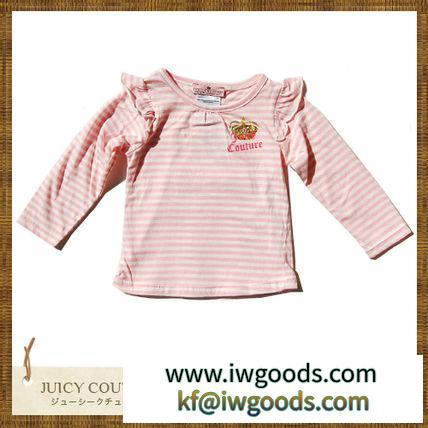 JUICY COUTURE 激安スーパーコピー ジューシー  pink x White 激安スーパーコピーストライプ 長袖Tシャツ iwgoods.com:zrwz4g-3