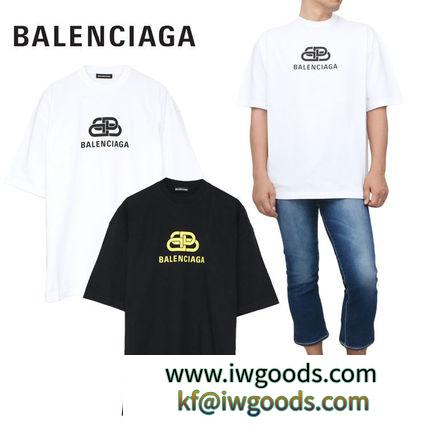 バレンシアガ コピー商品 通販 オーバーサイズ Tシャツ ロゴTシャツ BBロゴ iwgoods.com:khgwoi-3