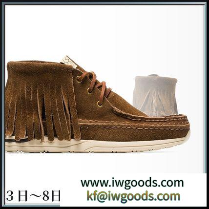 関税込◆ Brown Voyageur lace-up fringe trim suede boots iwgoods.com:xapsis-3
