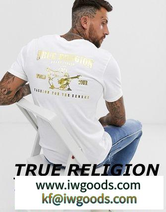 True Religion buddah メタリックロゴTシャツ iwgoods.com:uhjxfn-3
