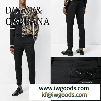 関税・送料込 Dolce & Gabbana コピー品 ロゴ アンクル テーラード パンツ iwgoods.com:1sode6-3