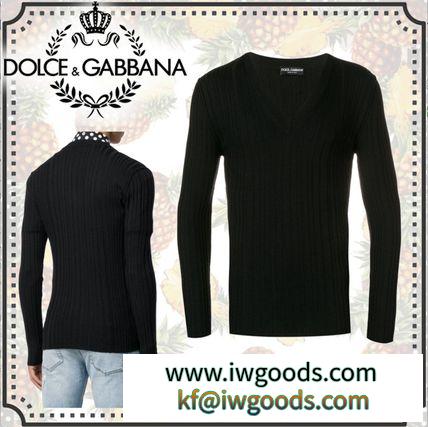 バージン ウール vネック《 Dolce & Gabbana スーパーコピー 》Vネック セーター iwgoods.com:3odp91-3