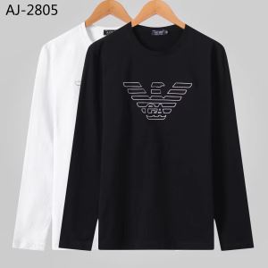 【2021秋冬】今きてる最先端ブランド 今年の流行りファション アルマーニ ARMANI 長袖Tシャツ 2色可選 iwgoods.com 5nuq8r-3