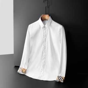 シャツ バーバリー メンズ 素敵な気品あるアイテム Burberry コピー Stretch Cotton Poplin Shirt ホワイト 限定品 お買い得 iwgoods.com Ceya8D-3