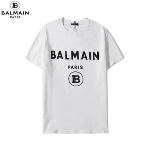 お得100%新品　コピー バルマンホワイト コットン Tシャツ ブラック Balmain Paris ロゴ　話題新作がついに発売　上質で大好評 iwgoods.com HTXLzu-3