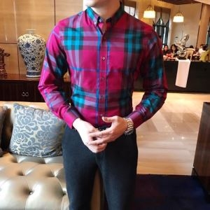 高級生地BURBERRYシャツ メンズ 新品2020期間限定バーバリー コピー 30代男性にエレガントなチェックシャツ iwgoods.com ayWryq-3