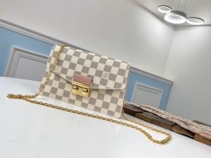 斜め掛けバッグ おすすめ LOUIS VUITTON ダミエポシェット・アクセソワール ショルダーバッグ 通販ヴィトンコピー2020セール