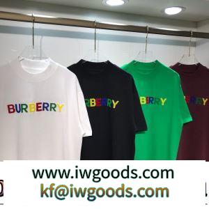BURBERRYスーパーコピー  半袖Tシャツ 4色可選 2022春夏 肌に馴染みやすい 自分らしいスタイリング ポップ iwgoods.com 5bGfWj-3