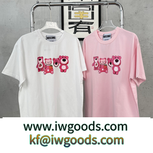 【超可愛い】Moschino新作モスキーノ ｔシャツスーパーコピー服 革新的なピンクスポーツウェアの着心地 iwgoods.com mGLbei-3