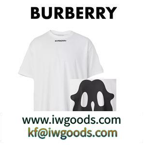 BURBERRY新しいスタイル グラフィック 大きめ バーバリー偽物 コットンTシャツ ユニセックス着用でき iwgoods.com 1vCemy-3