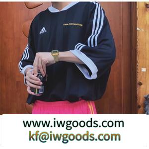 コラボ★ Adidas & BalenciagaＴシャツ バレンシアガ偽物 ビンテージジャージー オーバーサイズフィット iwgoods.com 1fmGjy-3