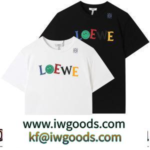 ロエベブランドスーパーコピー 半袖Tシャツ 収縮性のある 2022春夏 耐久性のある ラックスした雰囲気 2色可選 iwgoods.com aqCuGj-3