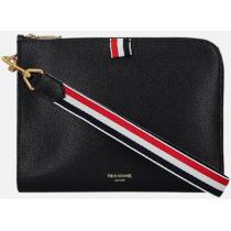 【THOM BROWNE スーパーコピー】SMALL HALF-ZIP POUCH IN PEBBLE GRAIN iwgoods.com:zuje5e