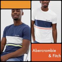 Abercrombie & Fitch ブランドコピー*カラーブロック ロゴTシャツ/2色 iwgoods.com:mwguyt