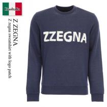 Z Zegna ブランド 偽物 通販　Sweatshirt With Logo Patch iwgoods.com:25ex7n