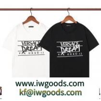 2022春夏 縦には伸びにくい VERSACEブランド 偽物 通販 2色可選 半袖Tシャツ 海外限定ライン iwgoods.com 4jSXbm