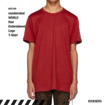 人気話題！ブランドコピー通販 Mastermind WORLD Red Embroidered Logo T-Shirt iwgoods.com:2evg5s-1