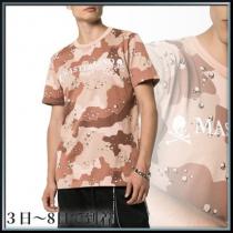 関税込◆ camouflage logo print cotton T-shirt ...