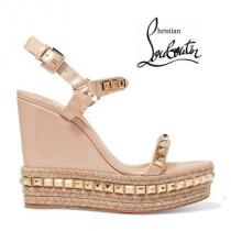 ∞∞ Christian Louboutin コピーブランド ∞∞ Cataclou 120ウェッジサンダル☆ iwgoods.com:4evulz-1