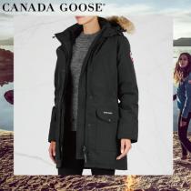 ☆ CANADA Goose ブランドコピー Trillium ブラック ファーパーカーコート iwgoods.com:dknb8y-1