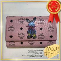VIP SALE MCM 偽物 ブランド 販売 Rabbit VISETOS Wallet Soft Pink ラビット 財布 iwgoods.com:s6n5vh-1