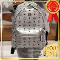 VIP SALE MCM ブランドコピー Silver Stark Backpack...