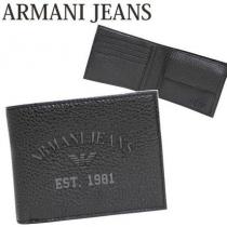 ARMANI 偽物 ブランド 販売 JEANS メンズ二つ折り財布 T6V57 A5...
