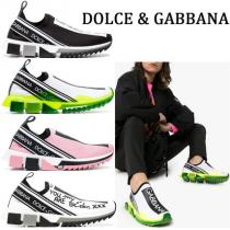 Dolce＆Gabbana ブランドコピー商品 ソレント ロゴプリント スリッポン スニーカー iwgoods.com:cfznzj-1