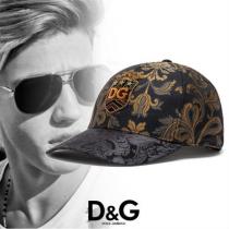 Dolce & Gabbana ブランド コピー ジャカード エンブレムパッチ キャップ iwgoods.com:30seg8-1