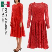 Dolce Gabbana ブランド コピー lace midi dress iwgoods.com:pdzc5v-1