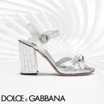 19SS《Dolce & Gabbana スーパーコピー》サンダル レザー ミラーモザイクヒール iwgoods.com:m8e8v8-1