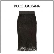 関税送料込【Dolce & Gabbana スーパーコピー】レース☆ペンシルスカート  Black iwgoods.com:d50xe8-1