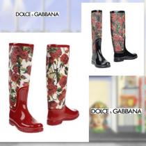 DOLCE&Gabbana コピー品★花柄 レイン ブーツ★長靴★2色 iwgoods.com:inpti8-1