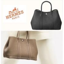 HERMES 激安スーパーコピー◆Garden Party 30 Etoupe &a...