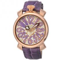 ガガミラノ 偽ブランド 時計 MANUALE 40MM 腕時計 パープル/ピンクゴー...