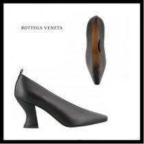 【Bottega VENETA ブランド コピー(ﾎﾞｯﾃｶﾞ･ｳﾞｪﾈﾀ)】ブラック レザーパンプス iwgoods.com:rqae99-1