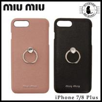 関・送込★Miu Miu クリスタルリング iPhone 7/8 Plusケース 2色 iwgoods.com:ry1l43-1