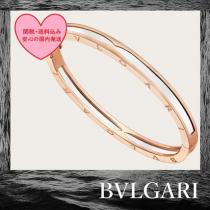 BVLGARI 激安スーパーコピー B.ZERO1 bangle bracelet 18kt rose gold White スーパーコピー ceramic iwgoods.com:6xt4cm-1