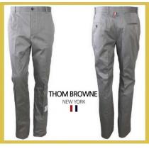 THOM BROWNE 偽物 ブランド 販売★cotton pants gray【謝恩品進呈EMS関税無】 iwgoods.com:pidhf9-1