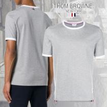 ◆THOM BROWNE ブランド コピー◆ミディアムウェイト ジャージーRinger Tシャツ iwgoods.com:7h0jzj-1