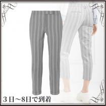 関税込◆Cropped striped wool and cotton-blend slim-leg iwgoods.com:blbyab-1