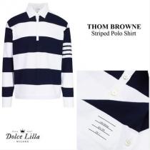 THOM BROWNE ブランドコピー通販　Striped Polo Shirt iwgoods.com:d456ng-1