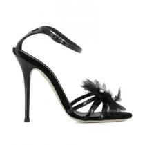 GIUSEPPE ZANOTTI ブランド 偽物 通販 DESIGN☆Black レザー Alien 115 サンダル iwgoods.com:o5ju64-1